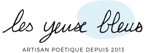 Logo Les yeux Bleus, Artisan poétique depuis 2013